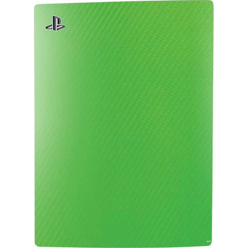 Green Carbon Fiber Specialty Material PS5 Digital Edition Console Skin